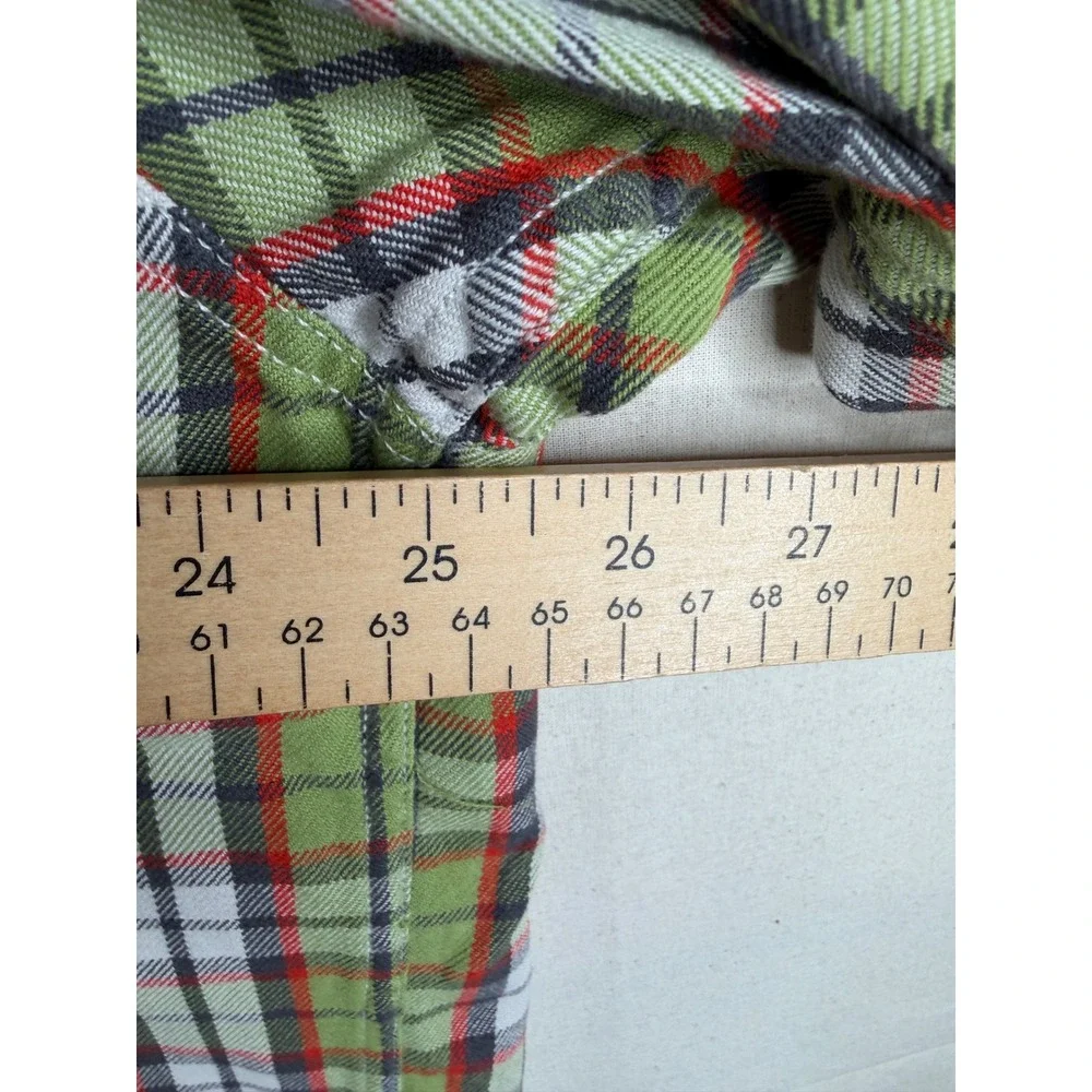The North Face Men's Plaid Long Sleeve Button Down Shirt size XL Green/White